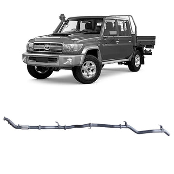 Redback Extreme Duty Exhaust for Toyota Landcruiser 79 Series Double Cab with DPF Adapter - Brixton 4x4 - Buy Online Now!